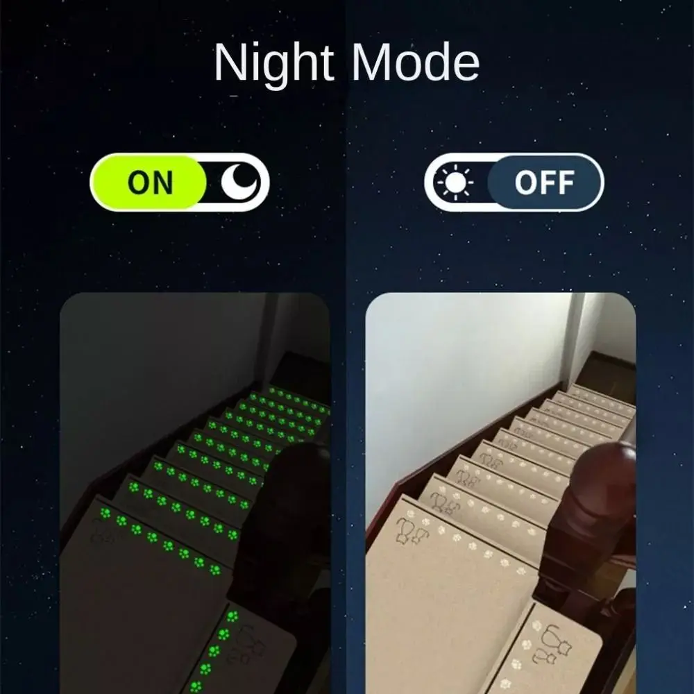 New Luminous Stair Mats Water Absorbent Self Adhesive Stair Carpet Pad Washable Non-slip Soft Floor Mat