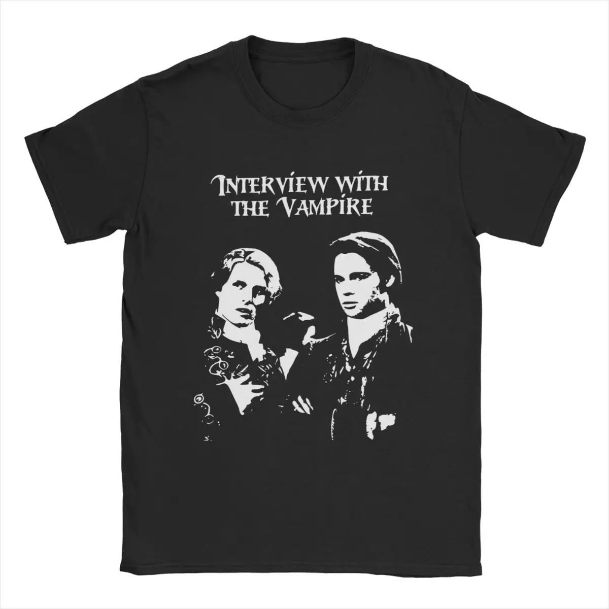 Vintage Interview With The Vampire Movie T-Shirts for Men Women Cotton Tee Shirt Adult Clothing