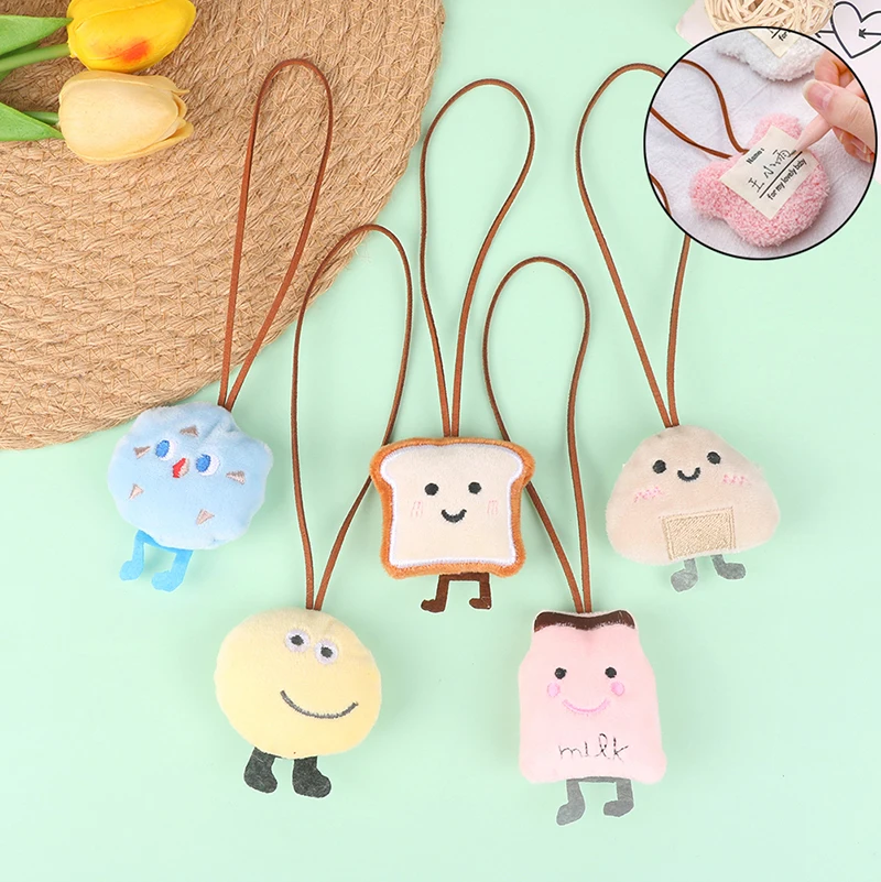 

Fashion Name Keychain Wholesale Cute Plush Small Bear Useful Keychain With Name Tag Cartoon Dinosaur Pendant Keyring For Bag 1PC