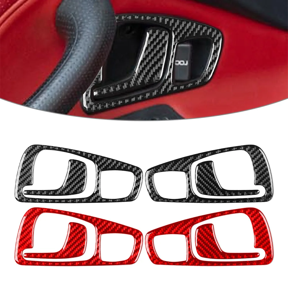 

Carbon Fiber Interior Door Handle Cover Trim Car Accessories For Honda S2000 2004 2005 2006 2007 2008 2009