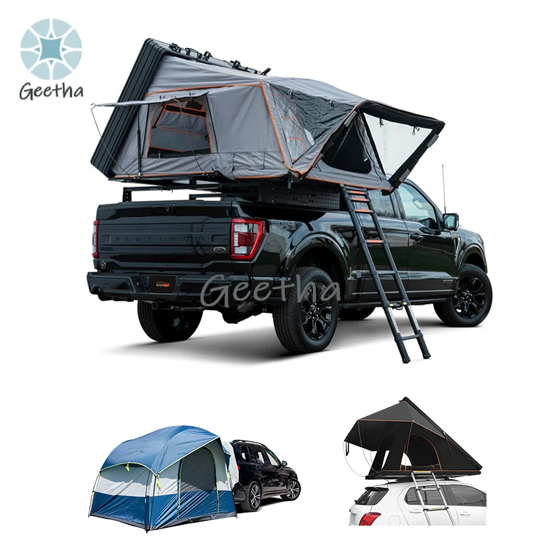 

For 2-3 People 4 Seasons SUV Truck Camping Aluminium Waterproof Car Roof Tent Hard Shell Roof Top Tent For Outdoor Use