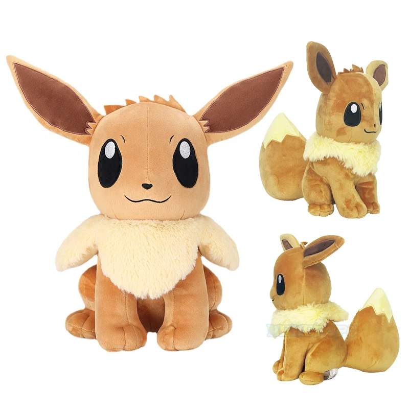 Original Pokemon Kawaii New Eevee Plush Toy Cartoon & Cute Stuffed Doll Children\'s Toy Birthday Present