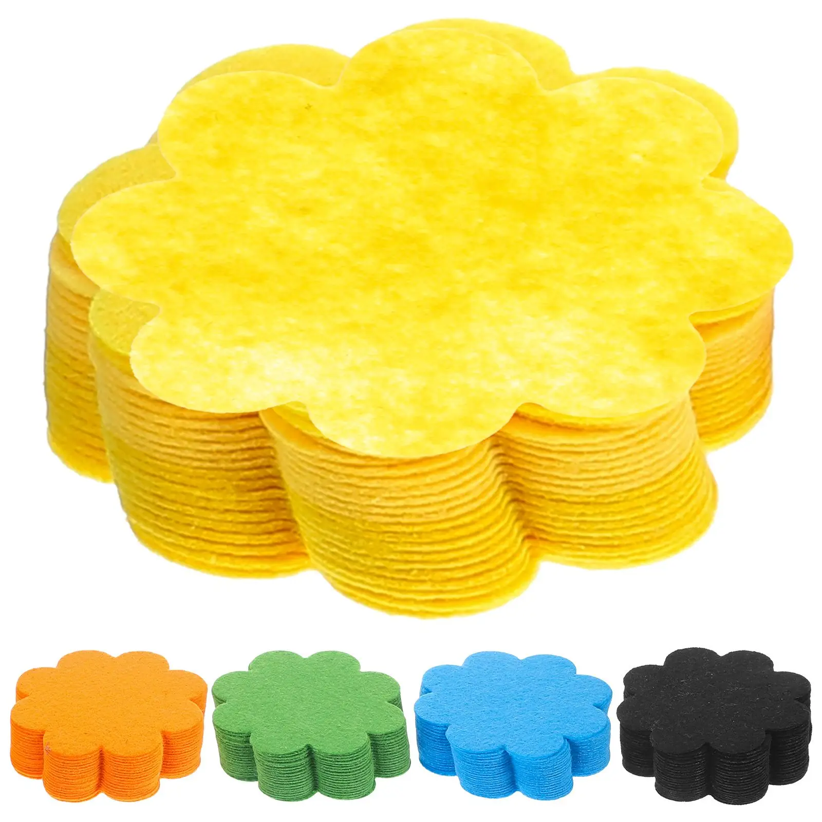 

100pcs Flowerpot 32cmx4cm Black Bonsai Pot Base Plant Cushion Hole Pad Breathable Garden Leak Prevention Pad