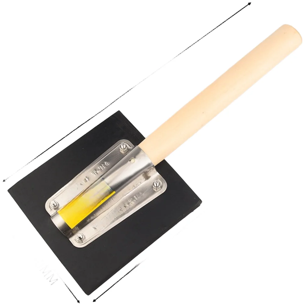 Rubber Floor Tiles Tapping Board Tiles Beating Board Wooden Handle Ergonomic Angled Grip Floor Laying Tool For Tiles