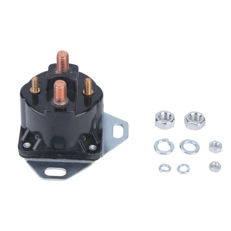 Starter Solenoid for 12 V Starting Systems, Replaces SW1951, 3381, SW1533 and SS613 with Three Threaded Terminals 68UF