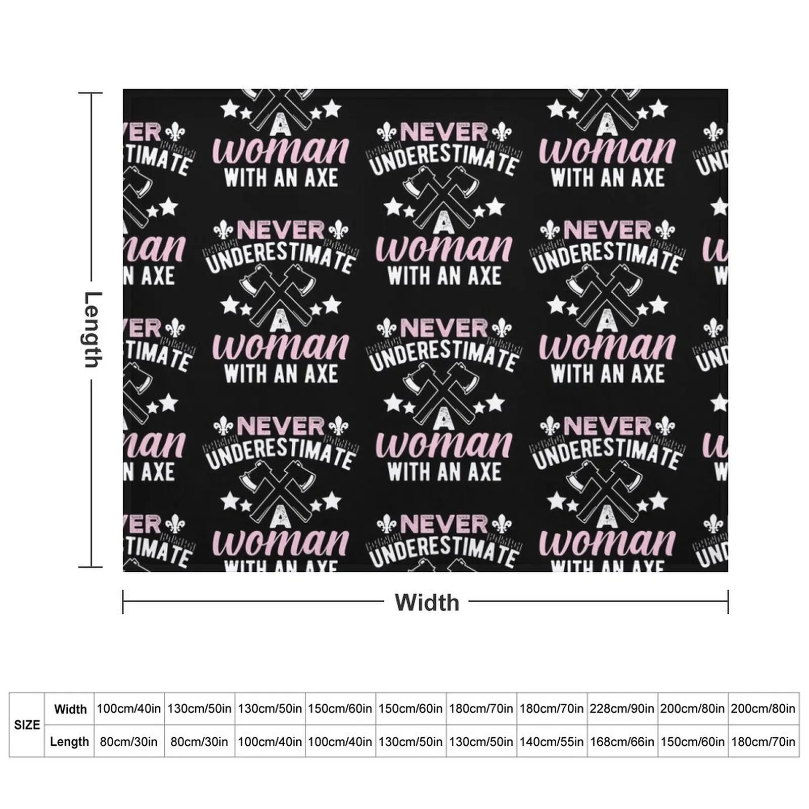 Woman With An Axe Funny Axe Throwing Throw Blanket Luxury For Sofa Thin Blankets