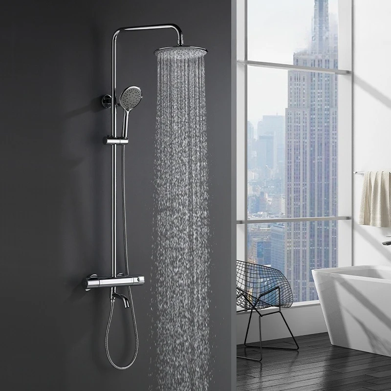 Thermostatic, shower, shower, set, household, wall-mounted, bathroom, thermostatic