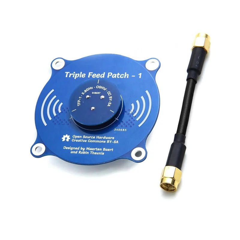 Antenne FPV polarisée circulaire 5.8G 9.4DBI, Triple alimentation, pour lunettes RC Fatshark Skyzone FPV, bricolage