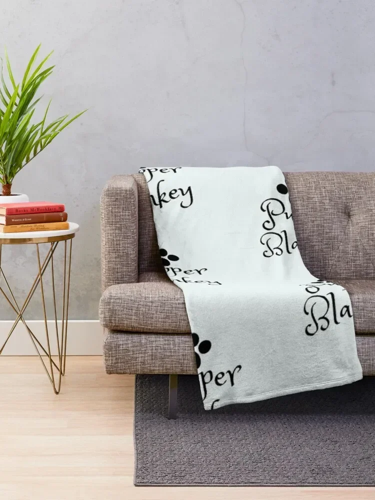 Pupper Blankey Throw Blanket Nap Flannel Decorative Throw Soft Beds Blankets