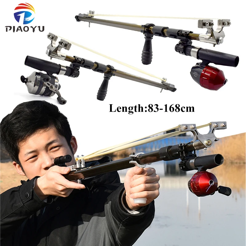 Powerful Telescopic Folding Slingshot High Precision Professional Shooting Fishing Bow for Outdoor Hunting New Archery Bow