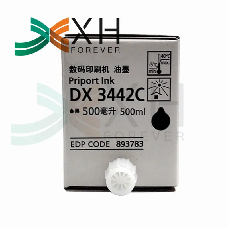 500ml Black Compatible For Ricoh DX2432C DD2433C DX3442C Priport Ink Digital printing all-in-one ink