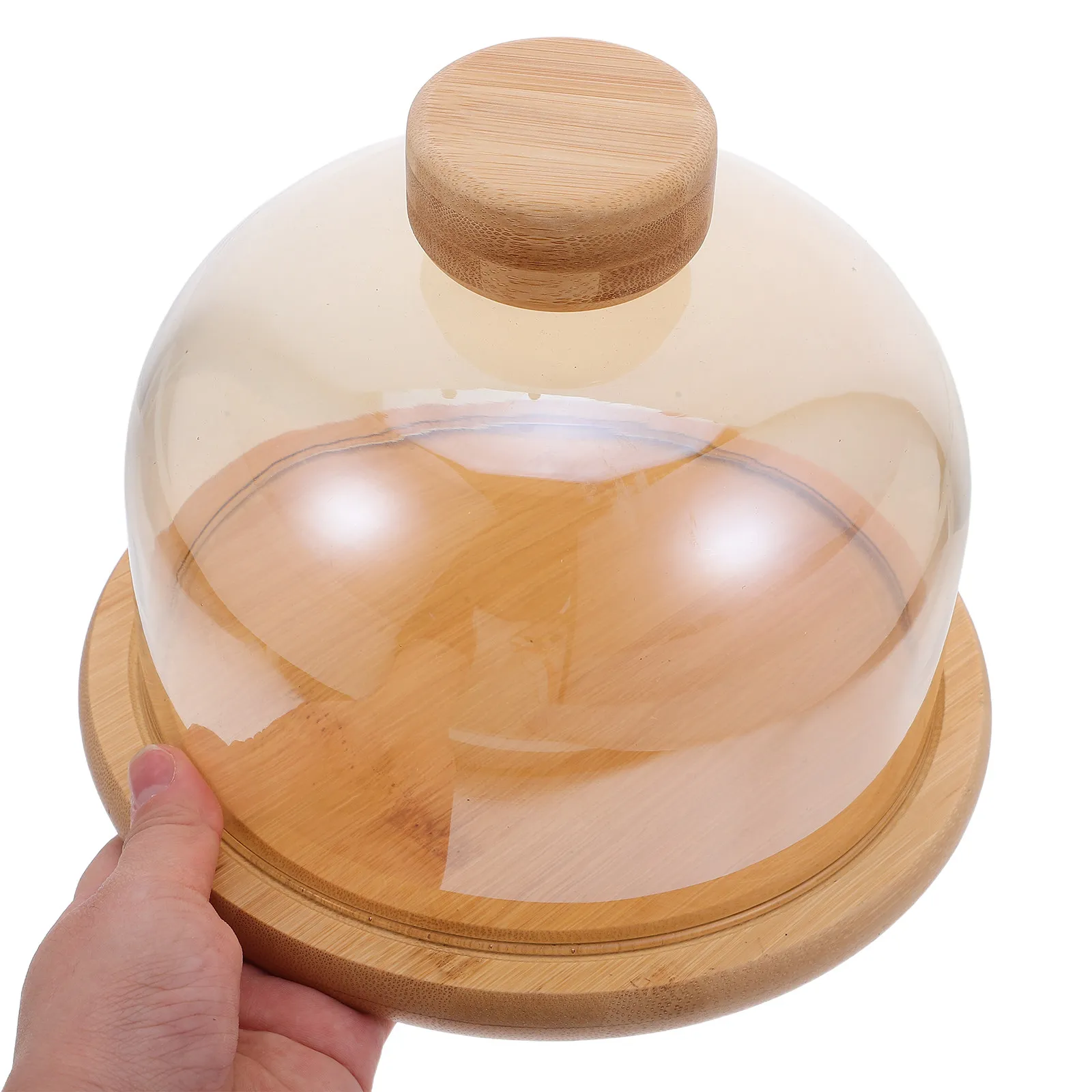 

Glass Dome Cake Stand Transparent Dessert Display Tray Fruit Storage Serving Plate Party Wedding Decor Covered Pastry
