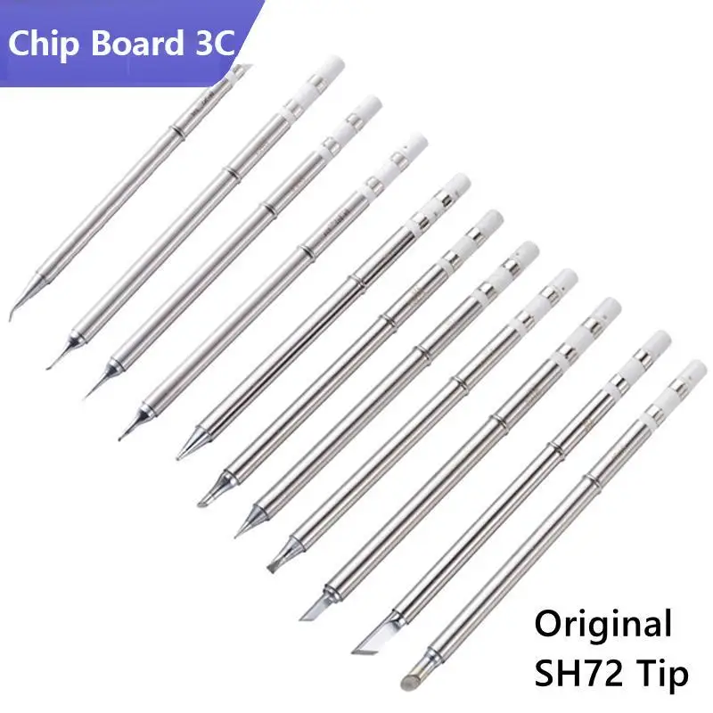 Original SH72 Soldering Iron Tip Replacement Heater Solder Bits Chisel Head B2 BC1 BC2 C1 C4 D24 K I Ku ILS J02