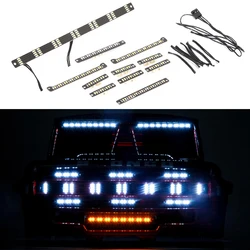 1 zestaw LED symulacja przedniego reflektora dla 1/10 gąsienica RC Traxxas TRX4 BAJA1000 stojak na rurę ze stopu tytanu dedykowany