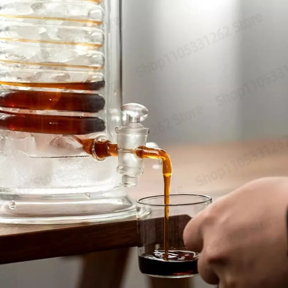 Glass Cold Brew Coffee Maker Drip Iced Coffee Carafe Borosilicate Filter