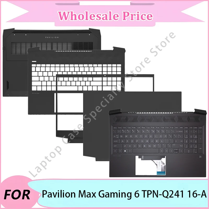 

NEW For HP Pavilion Max Gaming 6 TPN-Q241 16-A Laptop LCD Back Cover/Front Bezel/Upper Palmrest/Bottom Case/Keyboard/US Keyboard