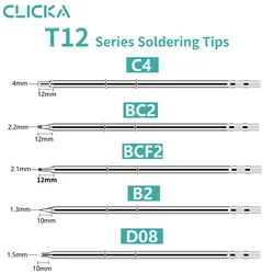 T12 Series Soldering Iron Tip Lead-Free Electric Solder Tip For Digital T12 Station HAKKO FX-951 FM-2027 950D Soldering Station