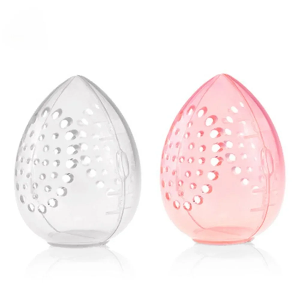 Heallor 1/2pc Plastic Makeup Sponge Box Cosmetics Puff Holder Protable Waterproof Storage Sponge Beauty Egg Accessories Women's