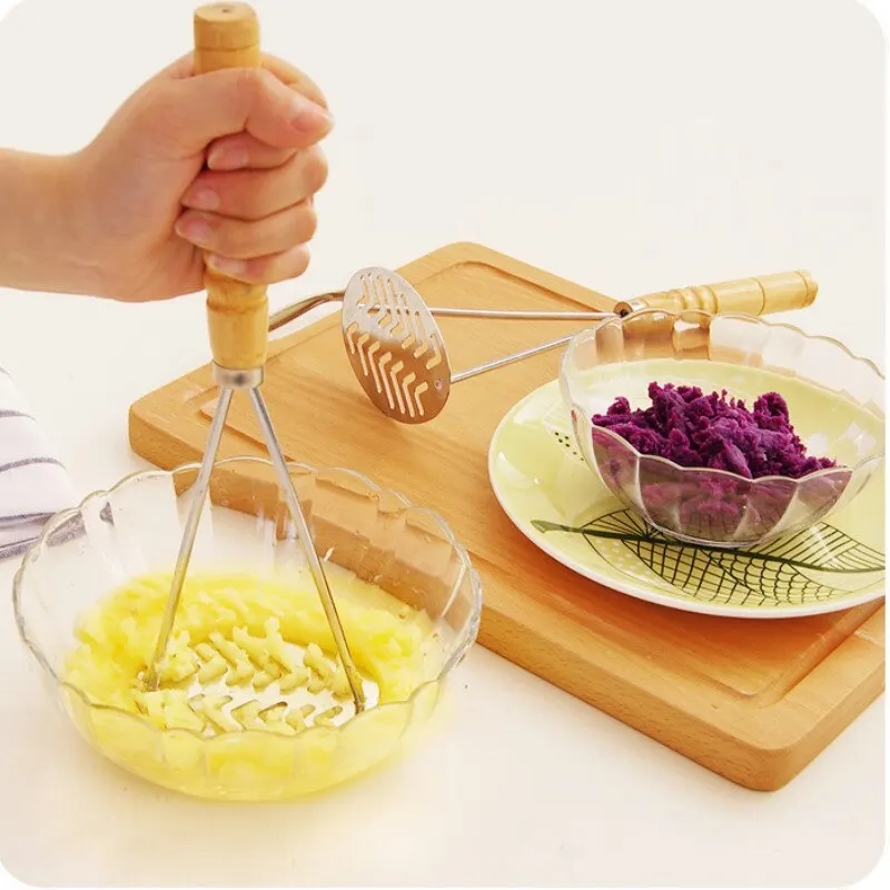 Pressed Potato Masher Pumpkin Fruit Vegetable Pressure Mud Machine Kitchen Children Food Crusher Potatoes Mud Pusher