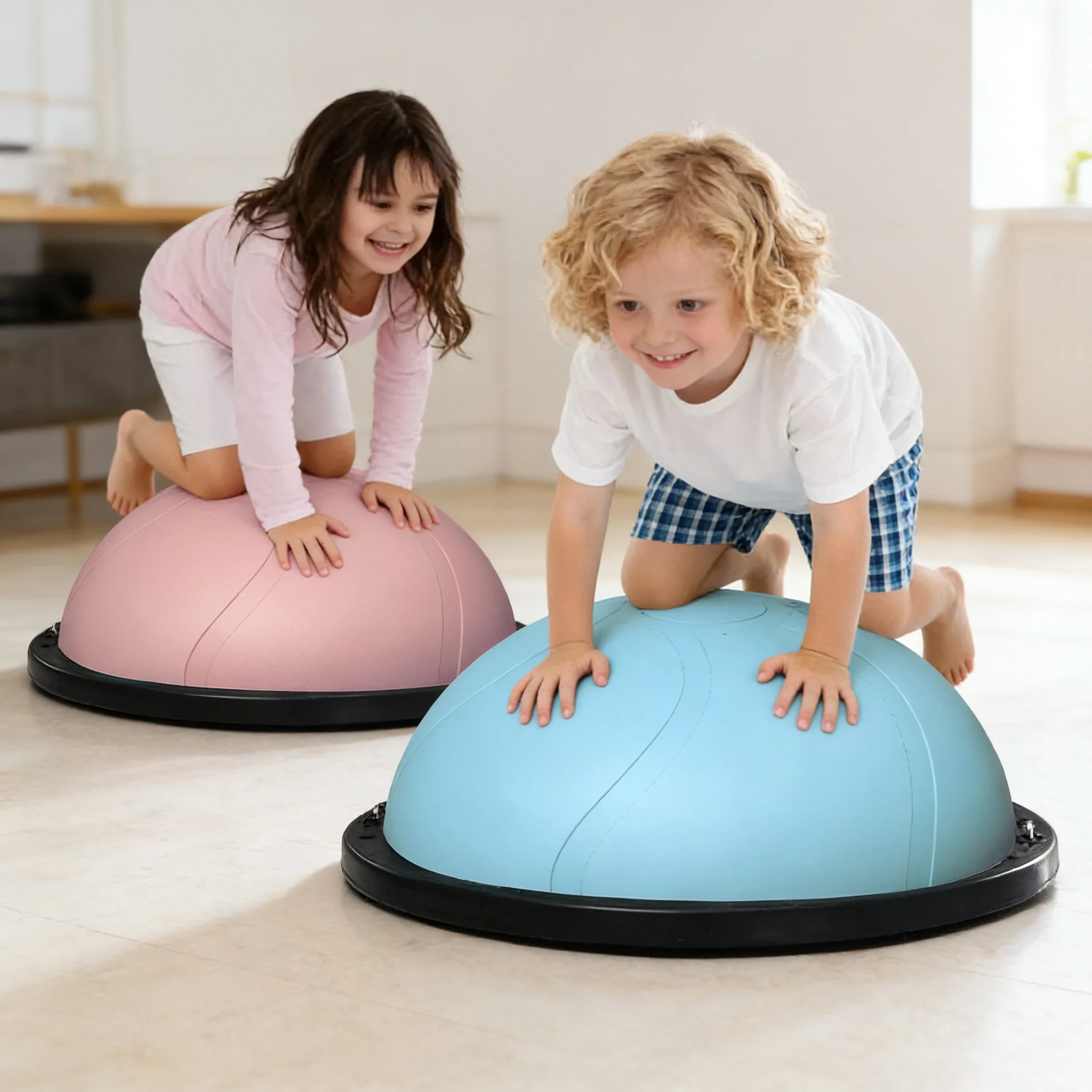 2026 Premium Hot Selling Half Bosu Ball Thickened Bosu Balance Ball For Gym Home Gym Pilates Yoga Fitness Training Equipmentprom