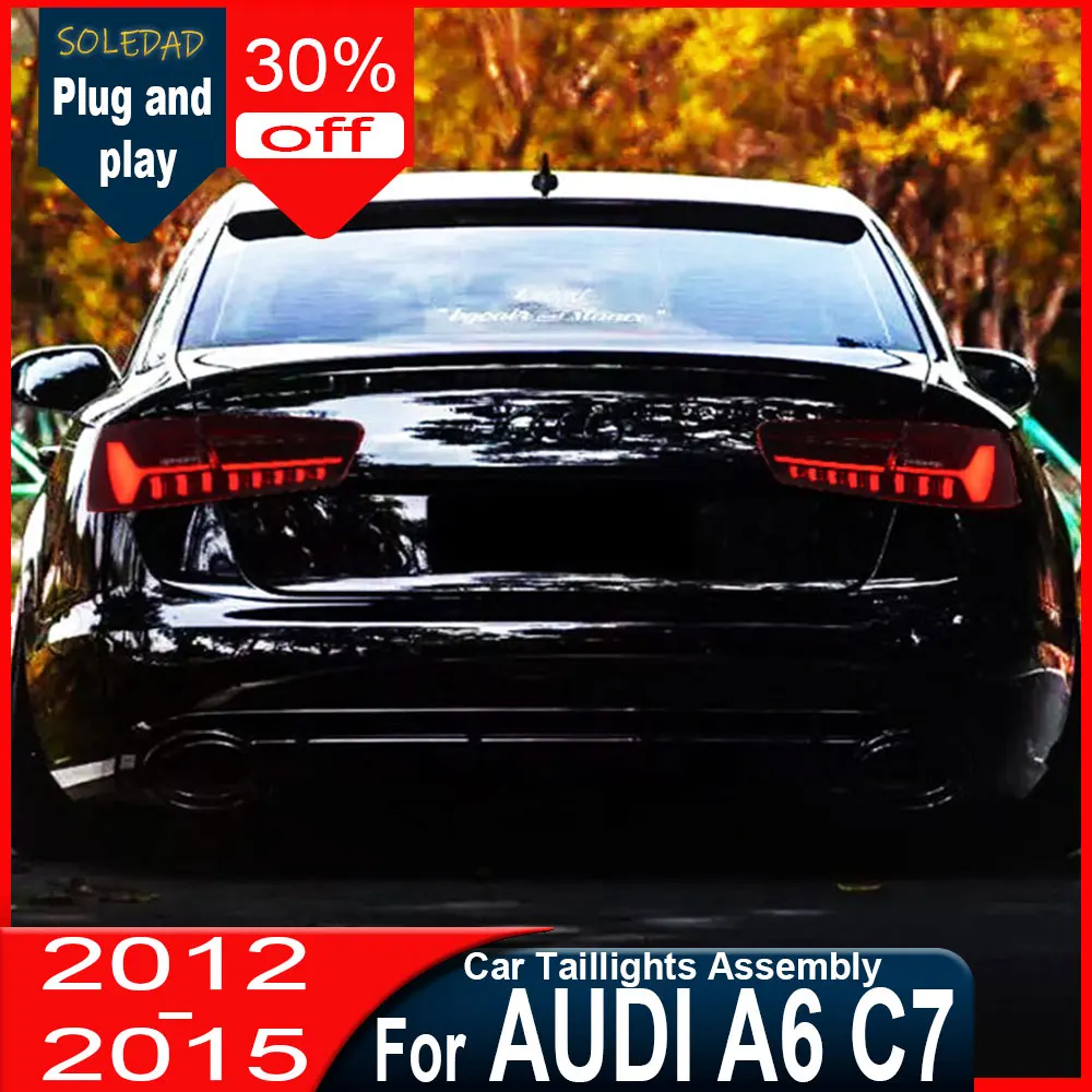 

Car Taillight For Audi A6 Tail Lights 2012 2013 2014 2015 C7 LED Taillight Assembly Upgrade 2023 Newest Design Accessories