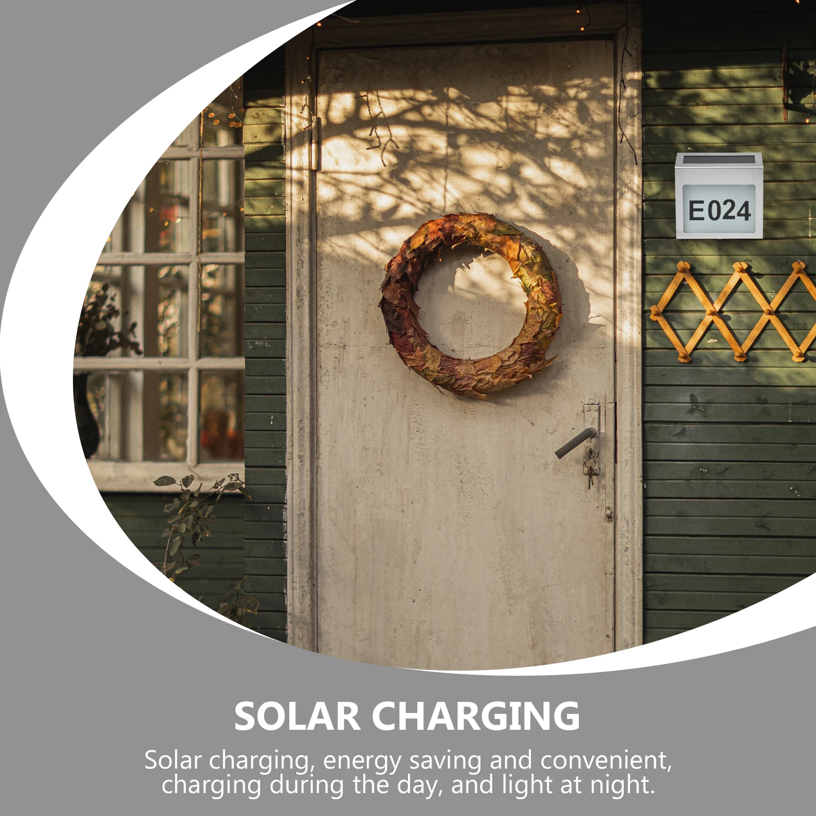 

Solar Doorplate Light Stainless Steel Address Sign LED Smart Control Outdoor Number Lamp House Signs Solar Powered Durable