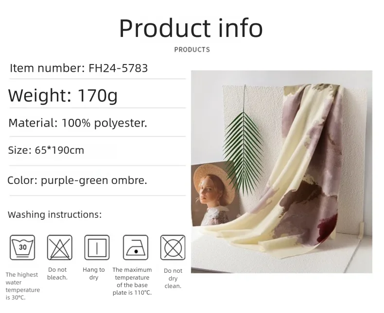 وشاح HeYe الجديد من الكشمير الصناعي المتدرج للنساء، شال أنيق مطبوع بشرابة للخريف والشتاء مع فيبي فاخر.