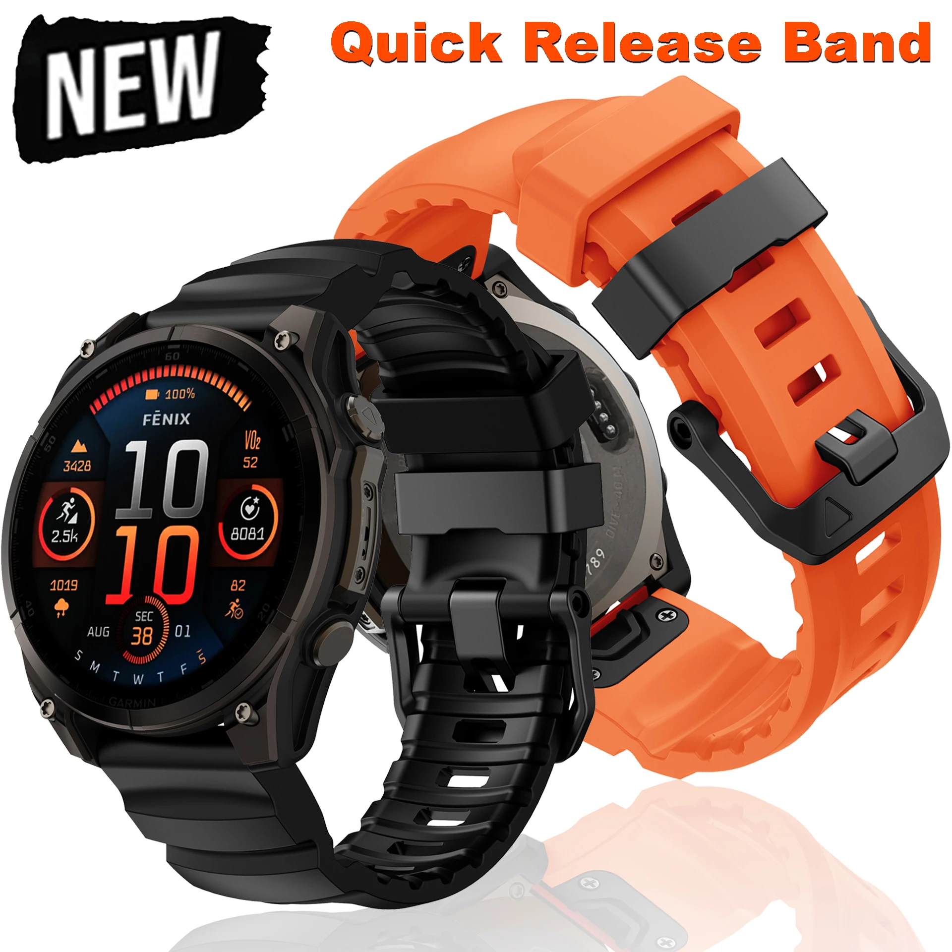 

For Garmin Fenix 8 E 7X WatchStrap For Garmin Tactix 8 7Pro Delta Bravo/Quatix 7/6/5/7X Solar Sport Correa 22 26mm Quickfit band