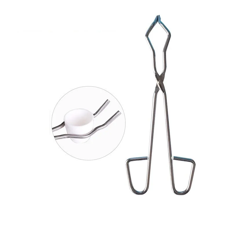 pottery Glazing Tool Professional Grade Crucible ceramic Dipping Tongs Graphite Melting Plier Holder Chrome Plated Beaker Clamps