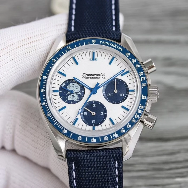Image of Cartoon-Hund Herrenuhr Multifunktions-Chronograph Legacy-Serie Leuchtend Wasserdicht Business Casual Zeitmesser Accessoire
