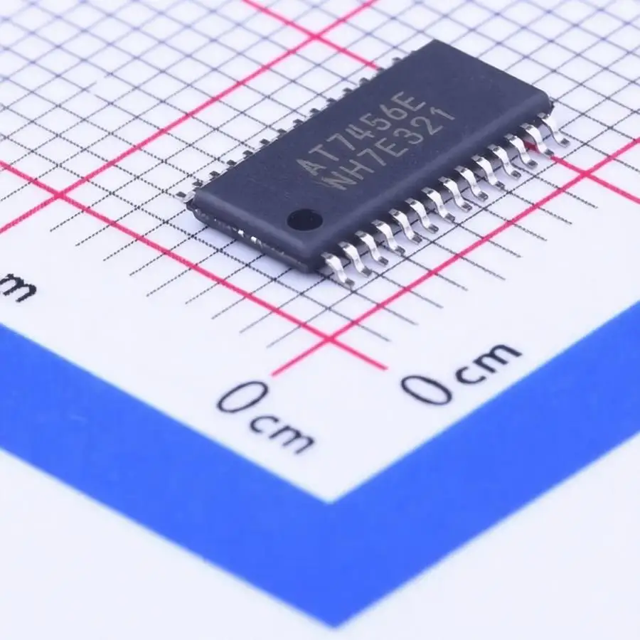 AT7456E OSD character overlay chip, video overlay for MAX7456 replacement, supports NTSC/PAL, SPI, TSSOP-28