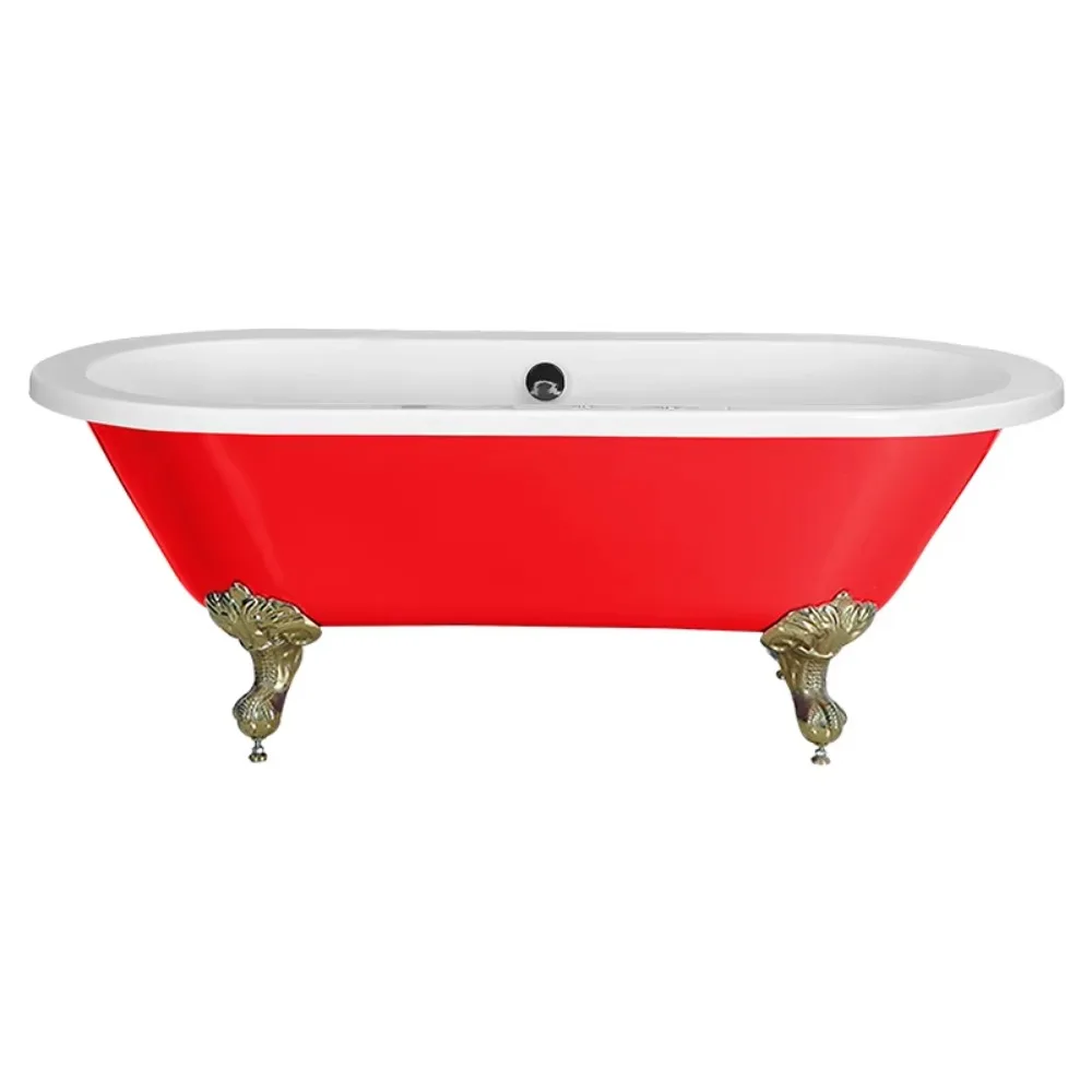 

CE Certification Factory Price Separate Bathtub Acrylic Classical Shower Bathtub Easy Using and Relaxing Indoor Bathroom OEM