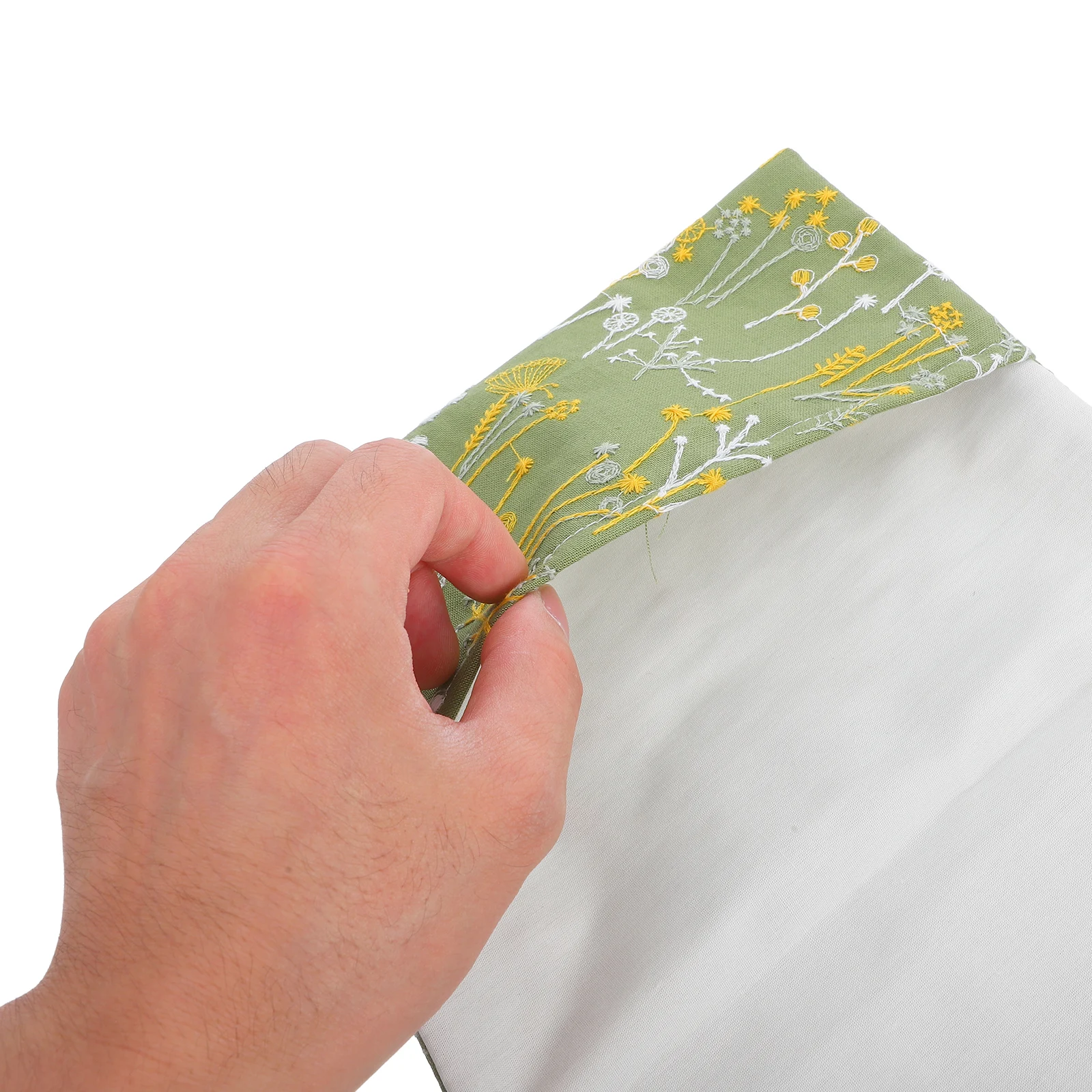 

Cloth Art Sleeve A5 Plant Pattern Soft Fabric Reusable Washable Protection Book Cover Protector Anti-Wear Scratch Resistant