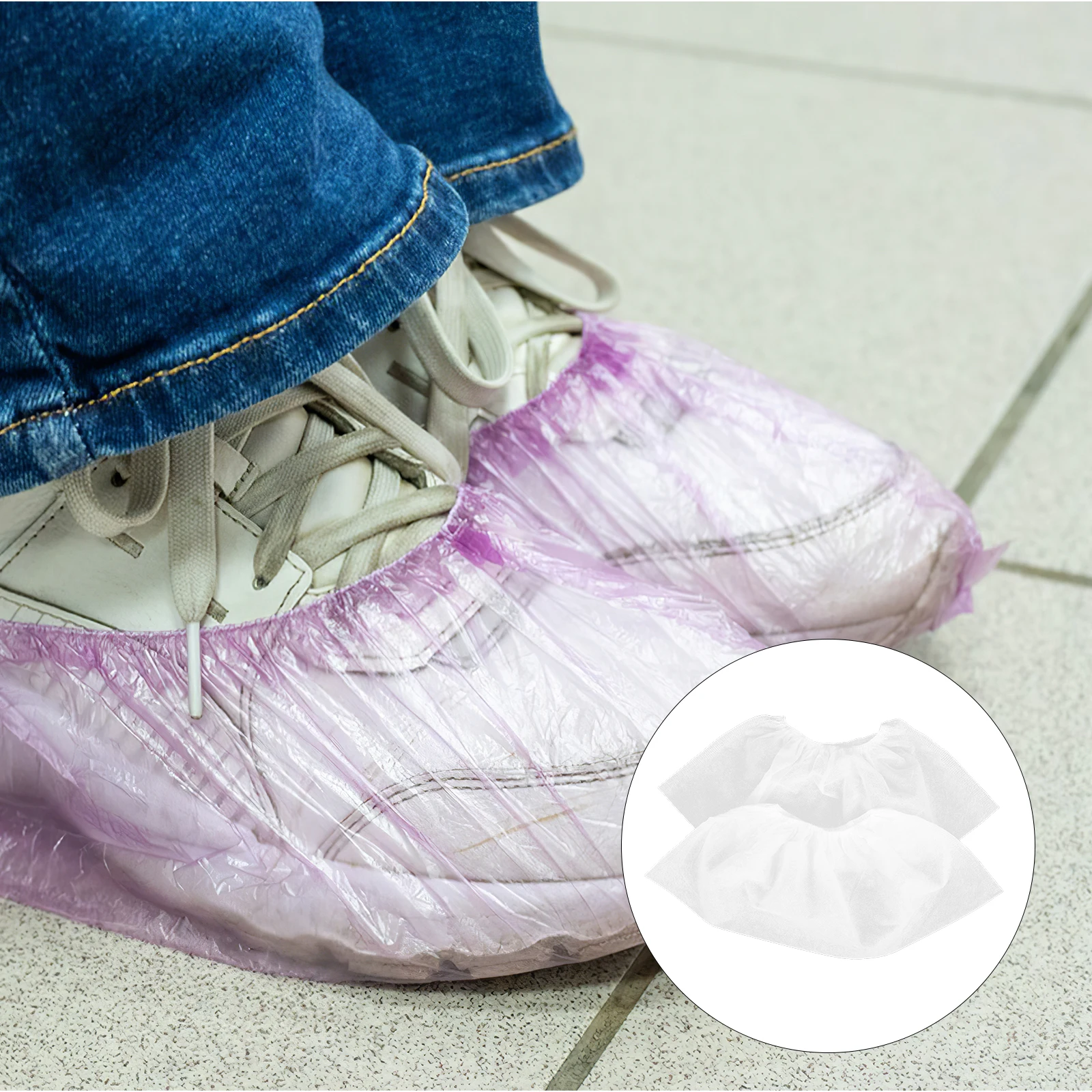 

100 Pcs Dust-proof and Anti-slip Shoe Cover for Shoes in House Household Indoor Covers