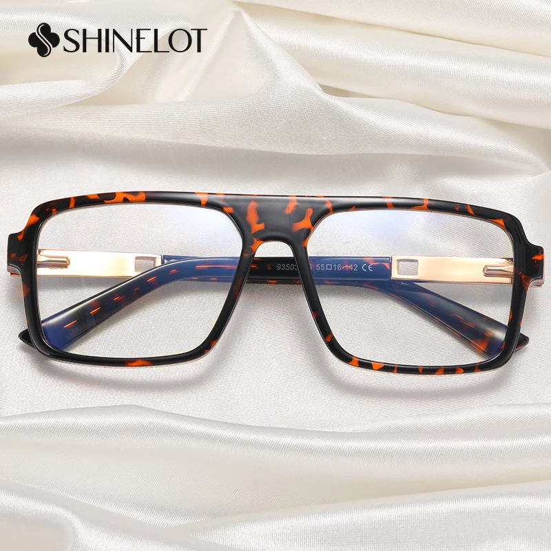 93503 New Craft Rectangle Eyeglasses Frame Technology Oriented Glasses Full Frame Youth Style Science Geek Eyewear