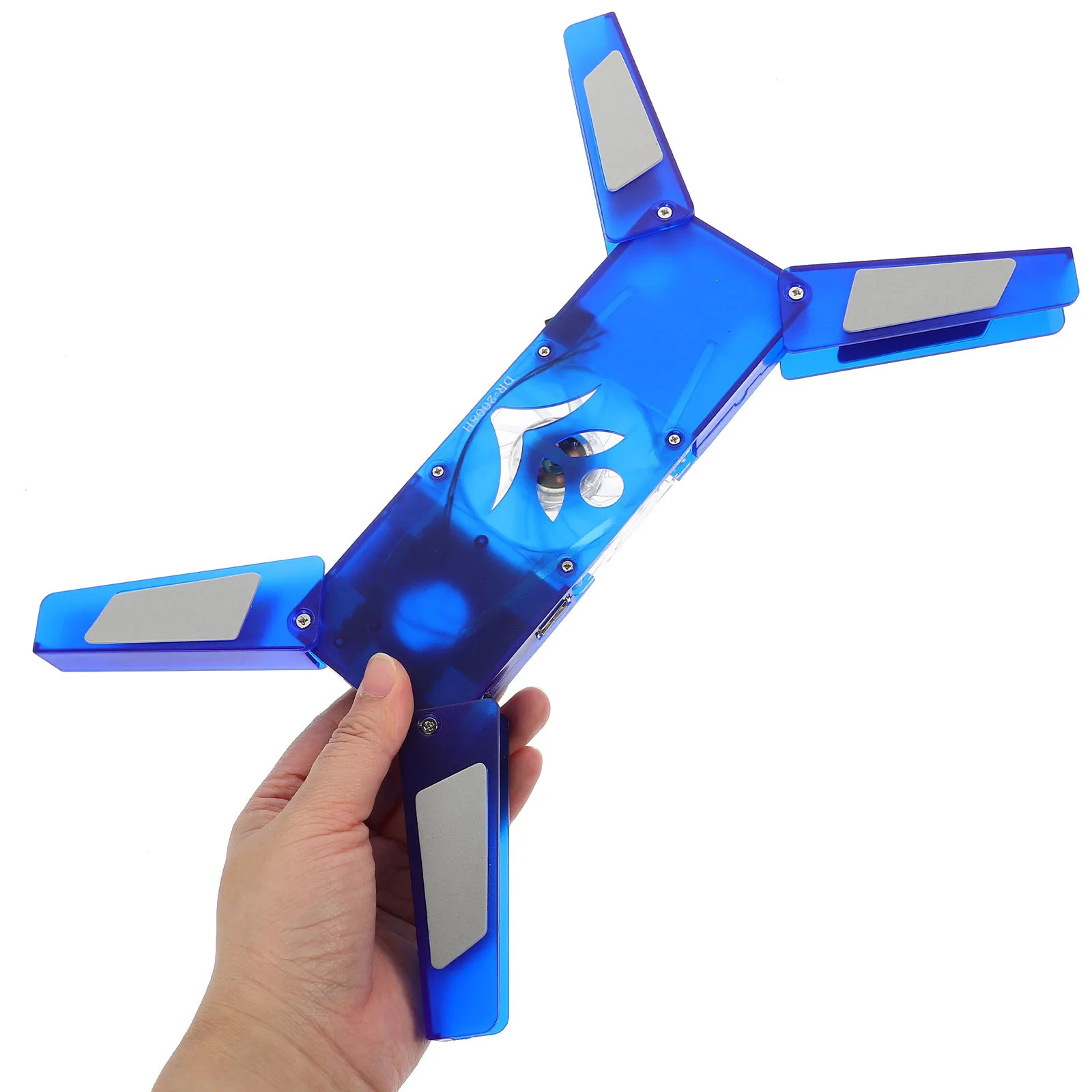 

Foldable Laptop Cooling Fan Stand with 4-Port USB Hub LED Light for Gaming Office Use Cooling Pad Laptop Cooler Stand