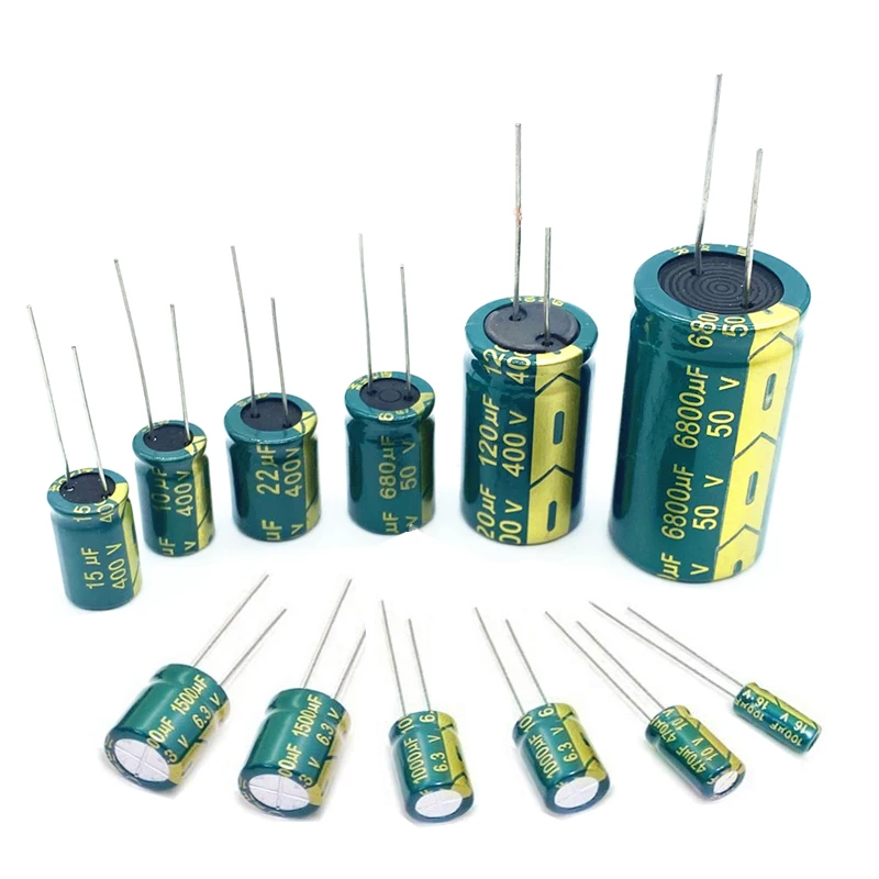 50-1000szt 10V 16V 25V 35V 50V 400V Kondensator aluminiowy wysokiej częstotliwości o niskiej ESR 100UF 220UF 330UF 470UF 680UF 1000UF 2200UF 3300UF — zdjęcie 7
