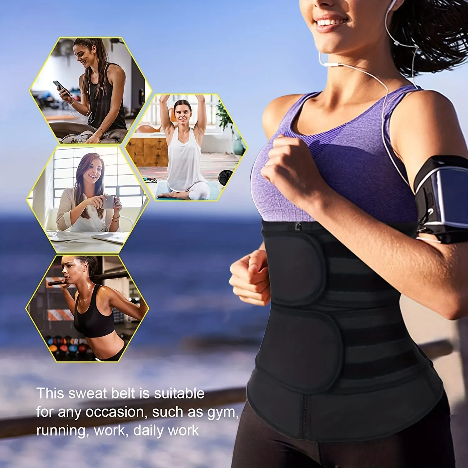 Ordem Um Tamanho Acima, Respirável Neoprene Cintura Trainer, Trimmer Belt, Body Shapewear Para As Mulheres