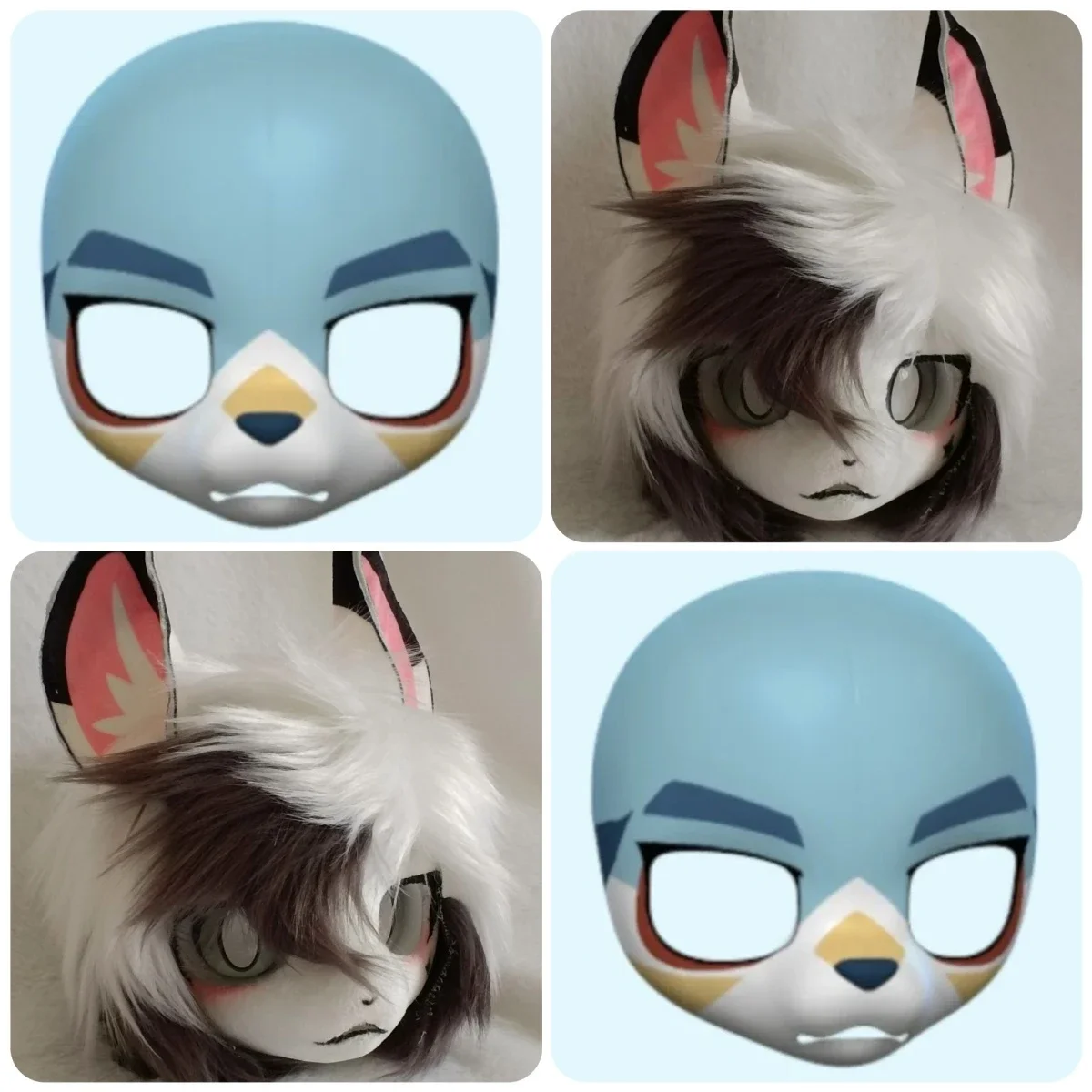

Kemono Short Snout Base Mask Fursuit Resin Kig Serie Beast Костюм Череп Furuit Костюм PLA Печатный Череп DIY Аксессуары
