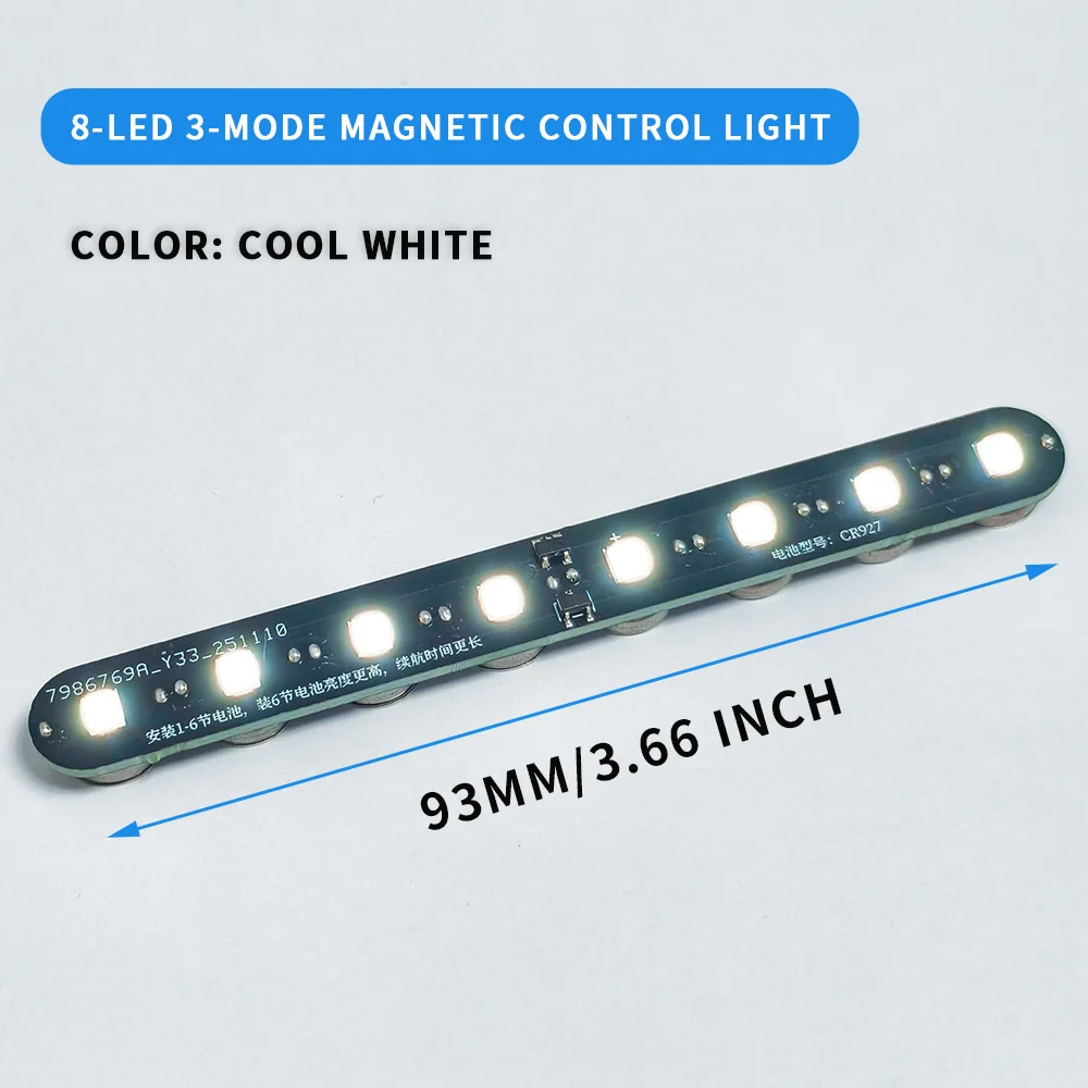6/8-Watt Magnetic Control Led Lamp High Brightness Wireless Lights for Diy Modeling/Gun-dam/Dollhouse Decoration with Battery