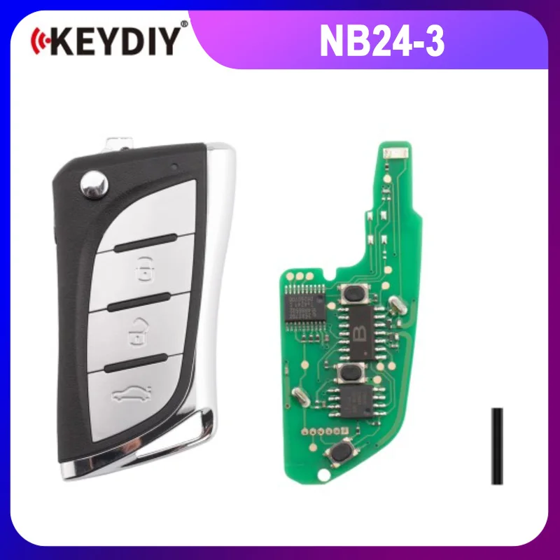 KEYDIY KD NB24-3 Universal Flip Remote Key 3 Buttons Compatible with Lexus Type
