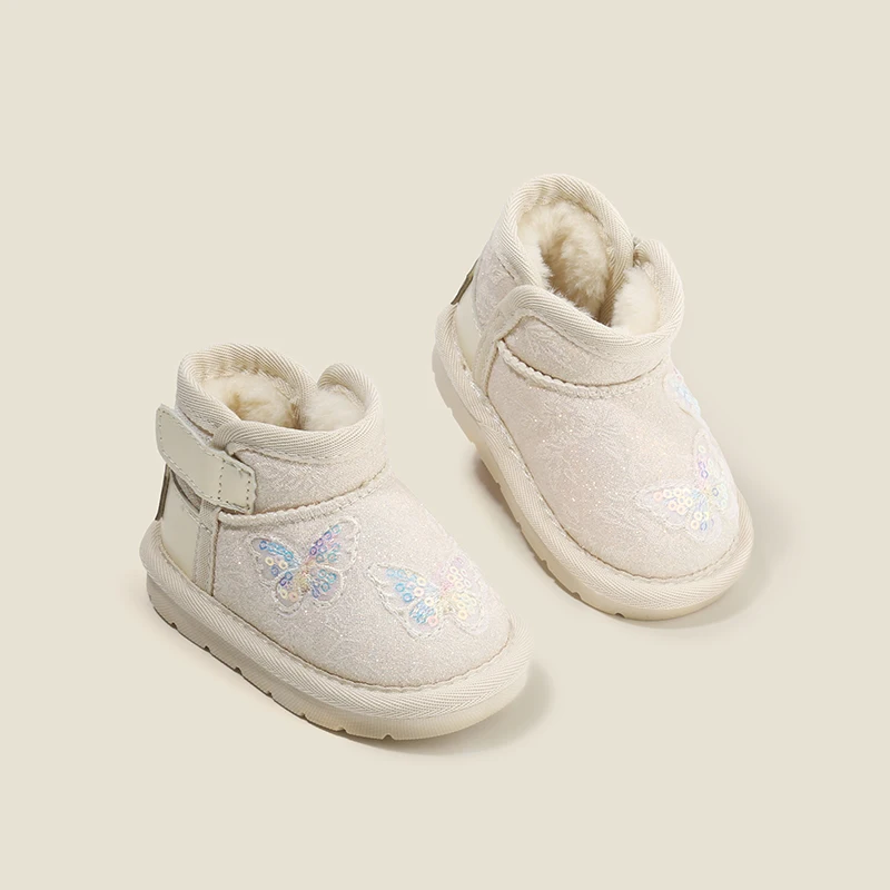 

Хлопковая обувь для девочек, обувь для малышей, корейская версия обуви принцессы, осенне-зимняя женская обувь для малышей