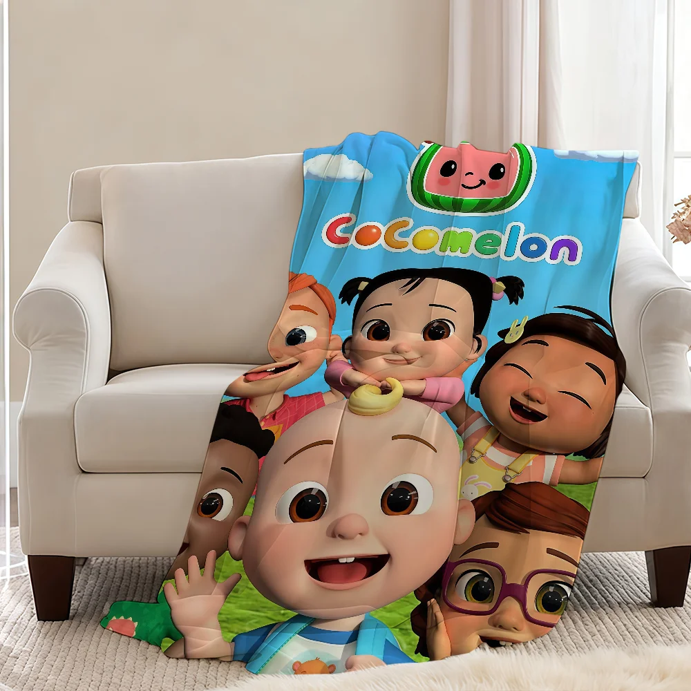 Cartoon Baby C-CoCo-melonS-ES Blanket Throw Super Cosy Plush Living Room Sofa Couch Childish Birthday Gifts