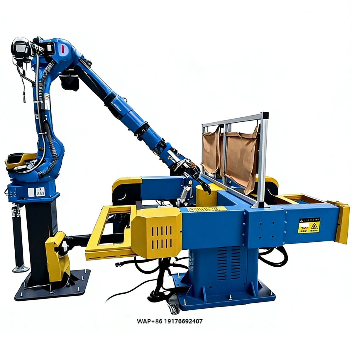 3-Axis Heavy Duty Industrial Robot Welding Positioner Big Bore Rotating Brake Shoe Slider Press Wheel Beam Welding Positioner
