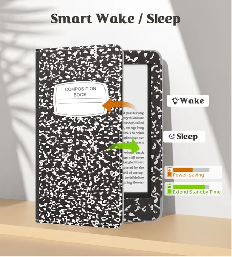 Imagen 2 del producto Funda para Kindle de 6"" (versión 2024/2022 de 11.a generación)/(10.a generación,2019)/Kindle(8a generación, 2016), funda de carcasa de PU ultraligera