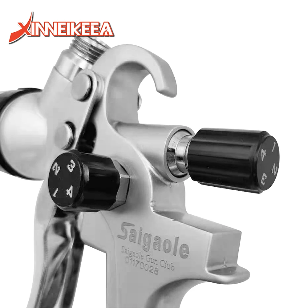 319G Paint Spray Gun High Atomization Automotive Sheet Metal Furniture Finish Nozzle 1.3mm 1.6mm 2.0mm 2.5mm Cup Capacity 600ml