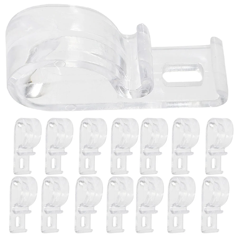 

20 Pcs Curtain Hooks Clear Clips Roller Blinds Shade Hooks Chain Connectors Blind Cord Holders Window Coverings Home Decor