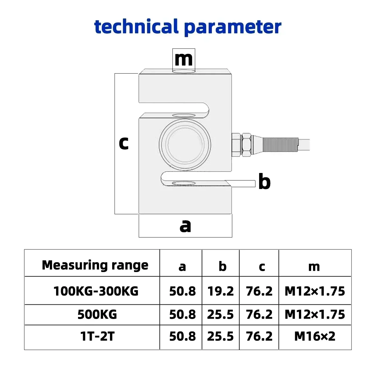 S-type Large-capacity Tension and Pressure Sensing Load Cell Is Suitable for Floor Scales  Electronic Scales  Various Scales