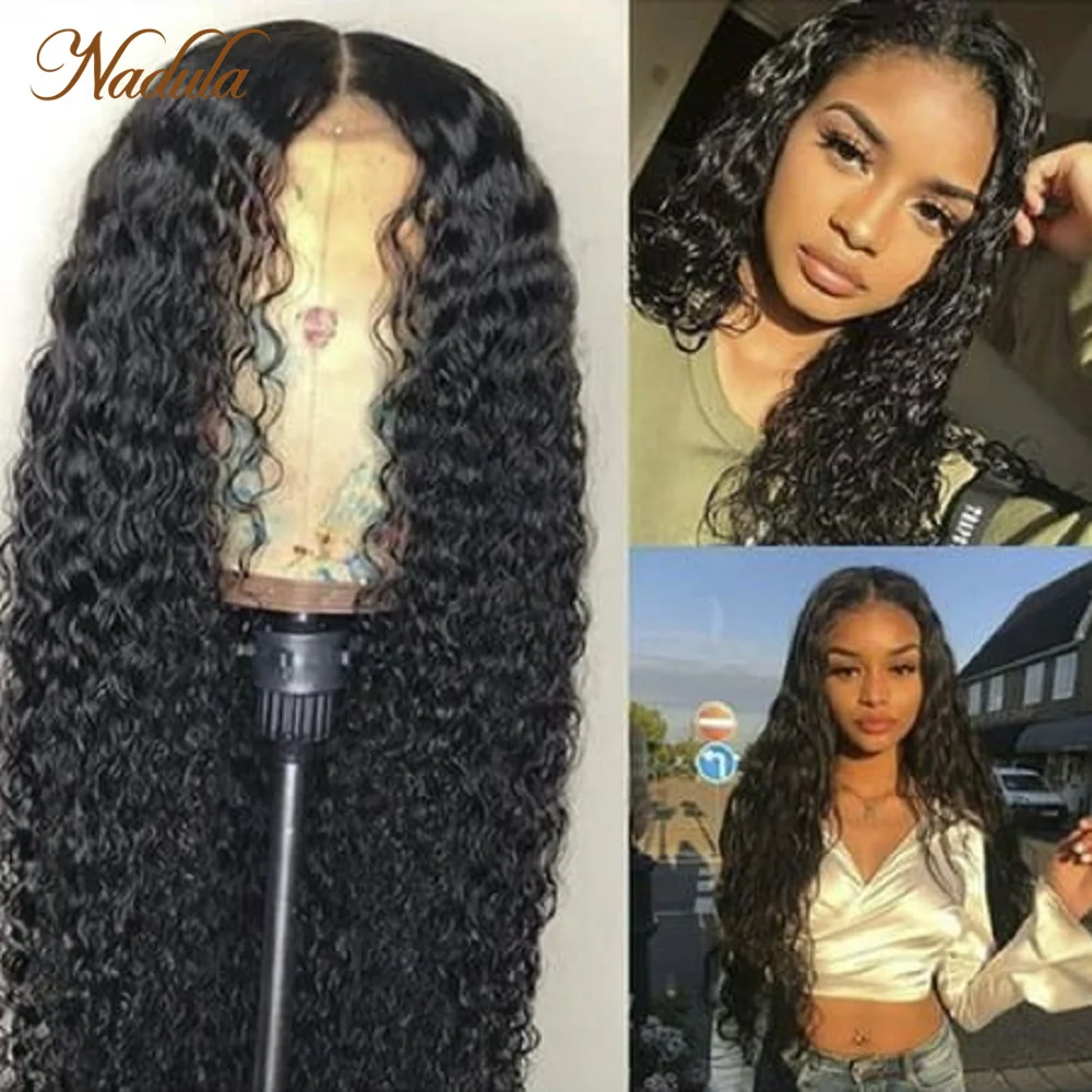 Nadula Curly Hair 6X4.5 Lace Closure Wig Upgrade Breathable Cap Glueless Pre Cut Lace Wigs Remy Hair Beginner Friendly