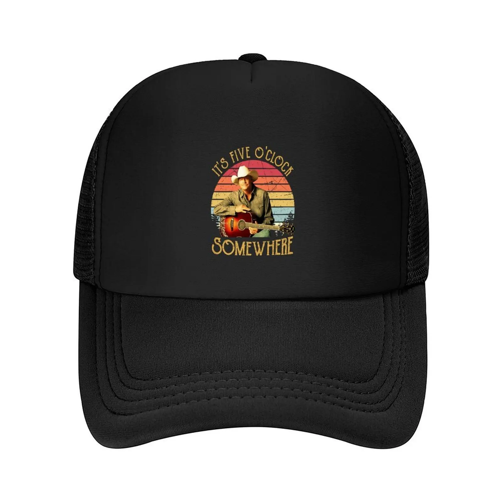 

Alan Jackson It's Five O' Clock Somewhere Vintage Retro Baseball Cap Kids Hat Big Size Hat Funny hats Sun Hats For Women Men's